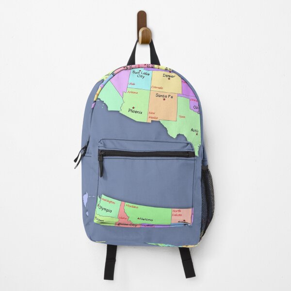 Item preview, Colorful USA Map with State names and capital cities names designed and sold by mashmosh.