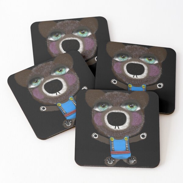 Item preview, Sleepy bear brown and purple  designed and sold by rupydetequila.