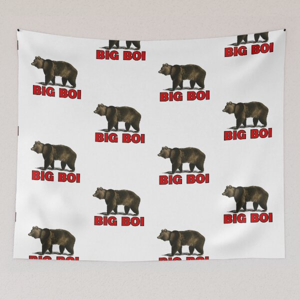 Item preview, big boi bear  red text designed and sold by Captain-Jackson.