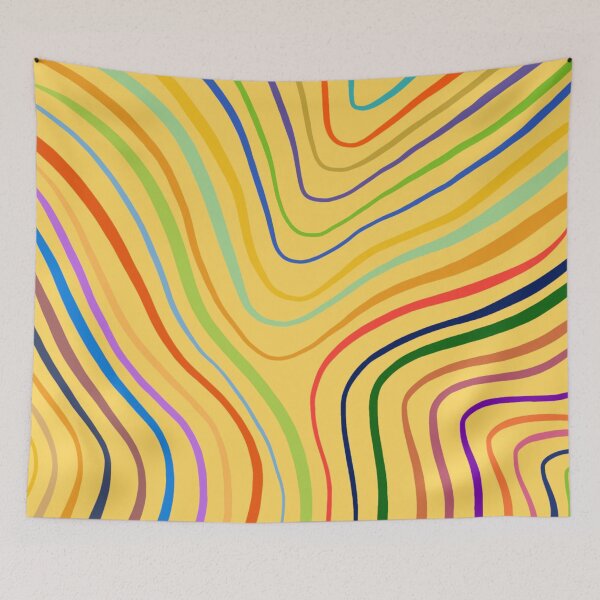 Item preview, Amazing simple aesthetic colorful rainbow lines designed and sold by Barolina.