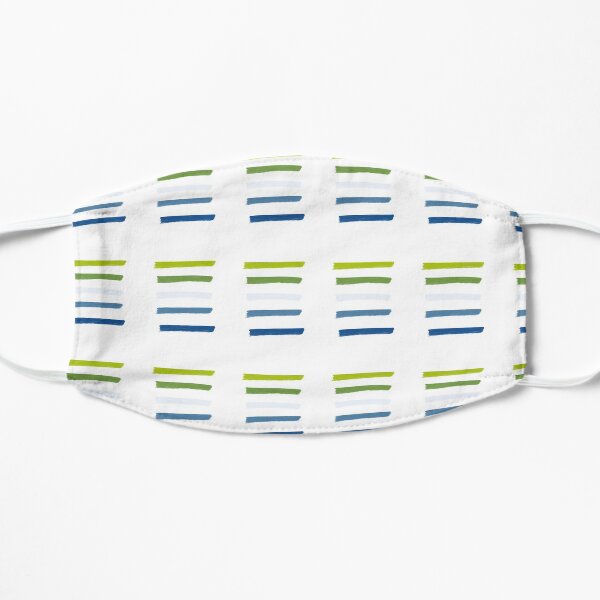 Abstract stripes Flat Mask