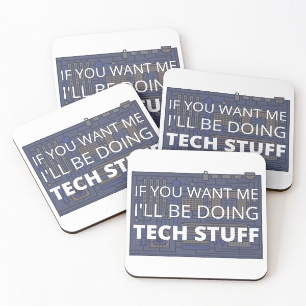 Item preview, If you want me I'll be doing Tech Stuff designed and sold by Crayonjar.