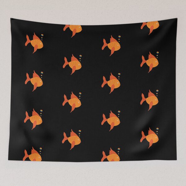 Item preview, Cute Golden freshwater Fish designed and sold by MinimalTag.
