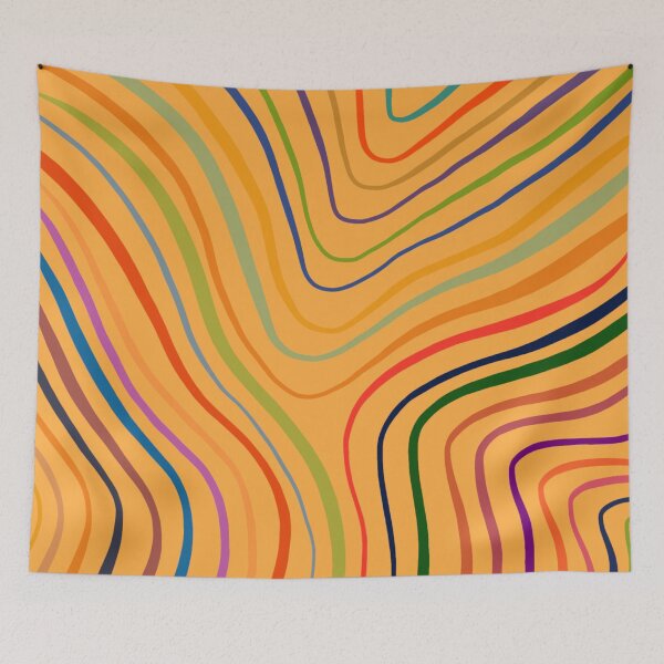 Item preview, Amazing simple aesthetic colorful rainbow lines designed and sold by Barolina.