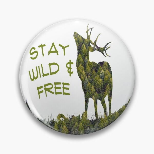 Item preview, Stay Wild and Free Forest Stag designed and sold by WhimsicaliTee.