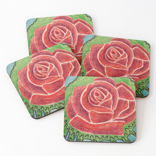 Item preview, Surrealist Folk Rose designed and sold by AmandaJoyArt.