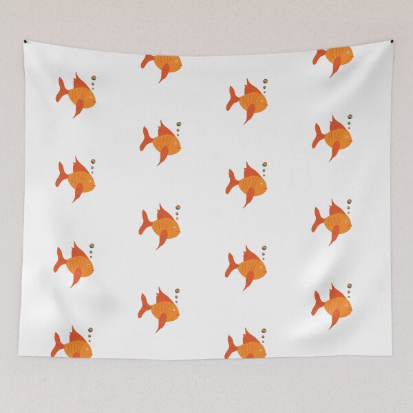 Item preview, Cute Golden freshwater Fish designed and sold by MinimalTag.