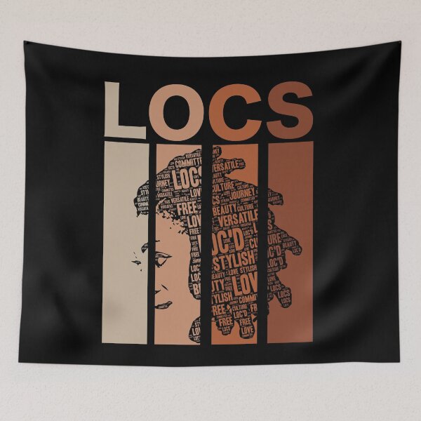 Item preview, Locs Retro Vintage Words in Hair designed and sold by blackartmatters.