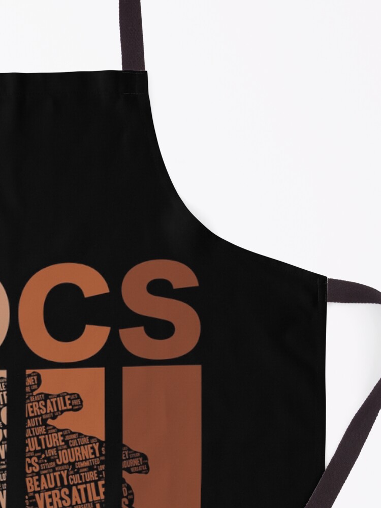 Alternate view of Locs Retro Vintage Words in Hair Apron
