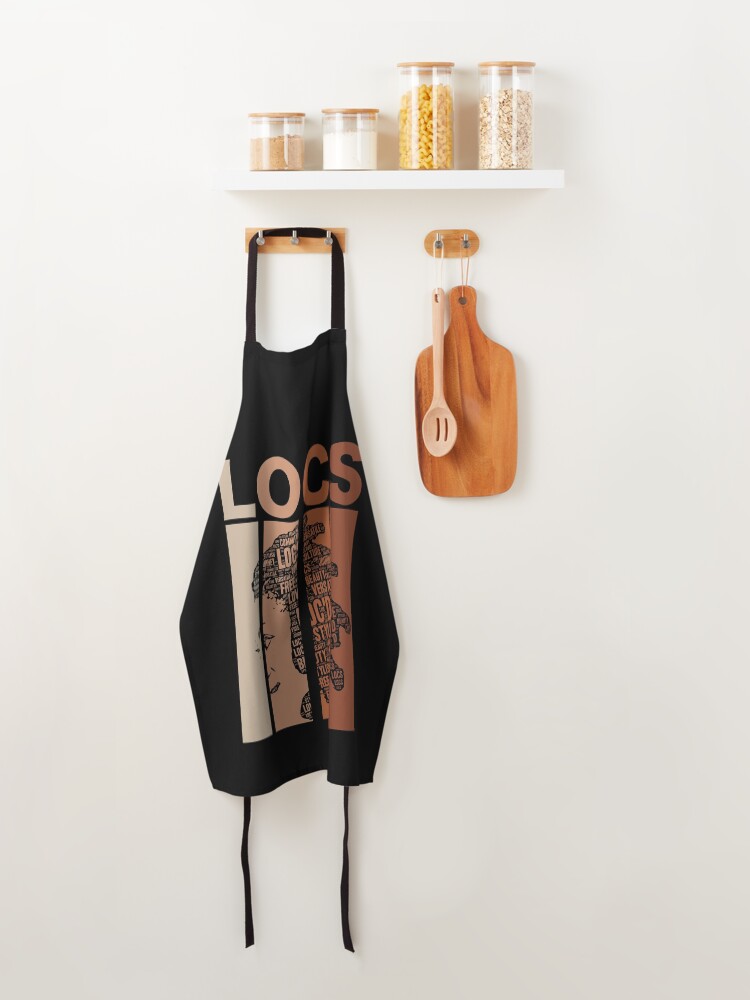 Alternate view of Locs Retro Vintage Words in Hair Apron