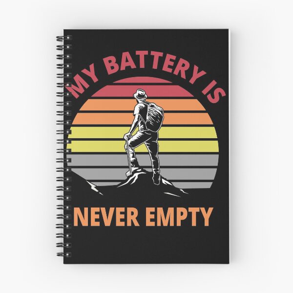 Item preview, Hiking saying funny battery designed and sold by Imutobi.