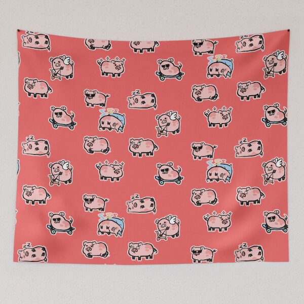 Item preview, Cute Piggy Pattern  designed and sold by Porkzby.