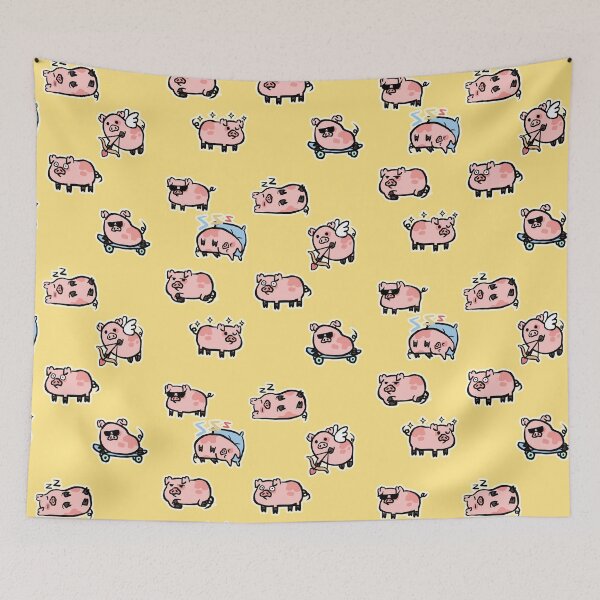 Item preview, Cute Piggy Pattern  designed and sold by Porkzby.