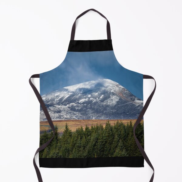 Item preview, Green forest, cloudy blue skies and snowy mountains in winter, Connemara, County Galway, Ireland designed and sold by AlbertMi.
