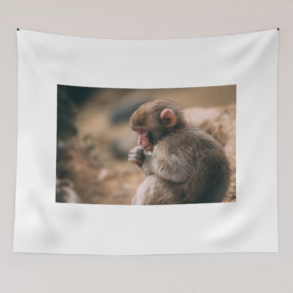 Item preview, The pensive little monkey designed and sold by PET-SHIRTS.