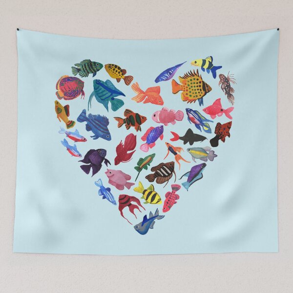 Item preview, Tropical Fish Heart designed and sold by Jedi-Artist.