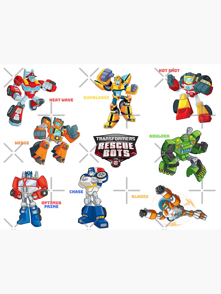 "transformers rescue bots" Sticker for Sale by rolandos Redbubble