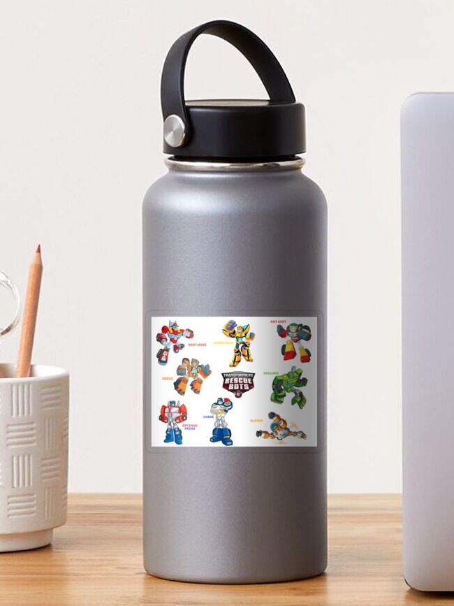 Free Printable Transformers Rescue Bots Water Bottle Labels