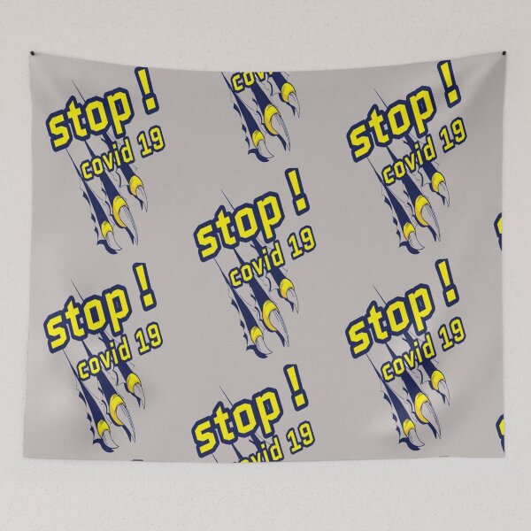 Item preview, stop covid 19 camiseta designed and sold by khleal.