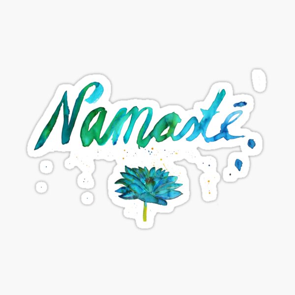 namaste Sticker