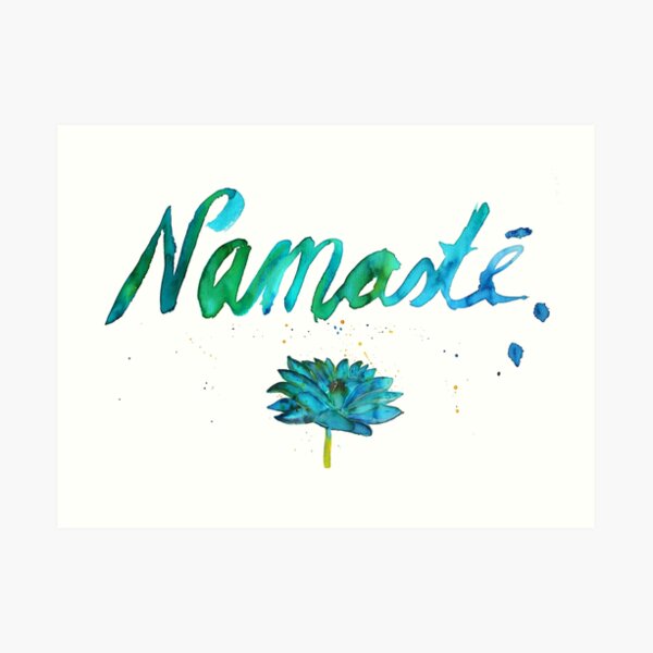 namaste Kunstdruck