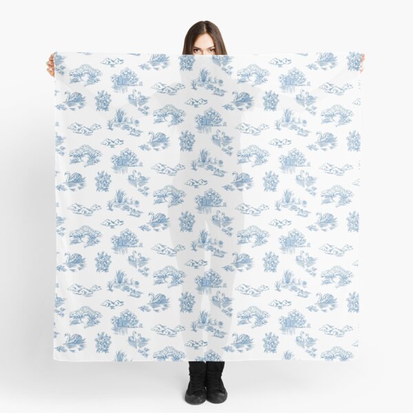 Item preview, Copy of Swan lake Toile de Jouy BLUE designed and sold by dinainbloom.