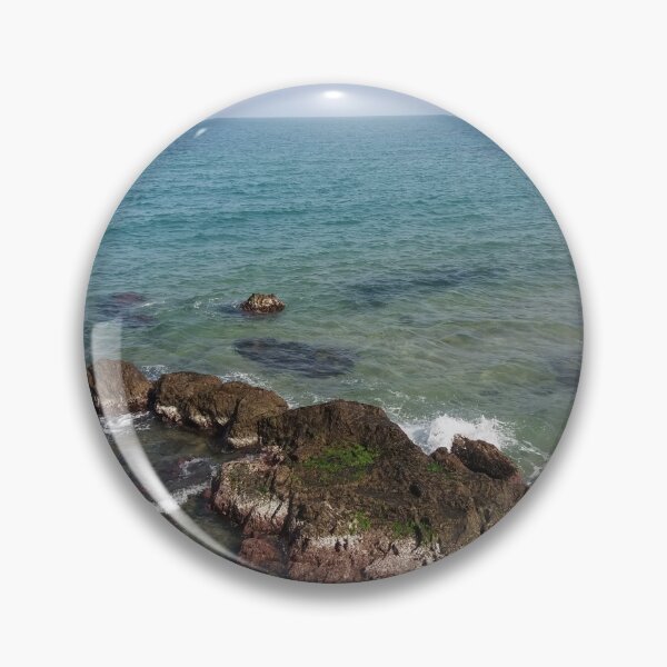 Item preview, Beautiful Beach In The Mediterranean Sea designed and sold by penpixelart.