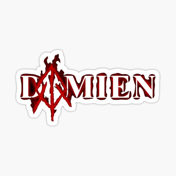 Damien logo Sticker