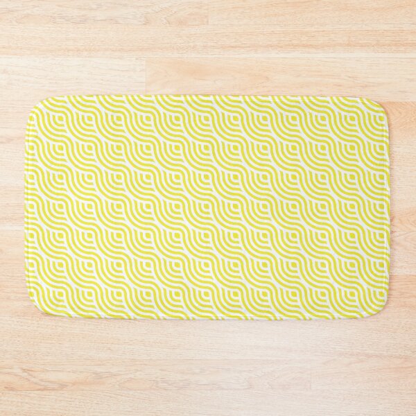Item preview, Classic White and Bright Yellow Geometric Wave, Abstract Sea Cloud Wind designed and sold by Moyanana.