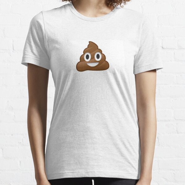 Emoj merde drôle T-shirt essentiel