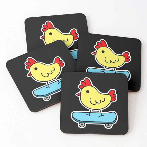 Item preview, Chicken skateboarding designed and sold by TashaVector.