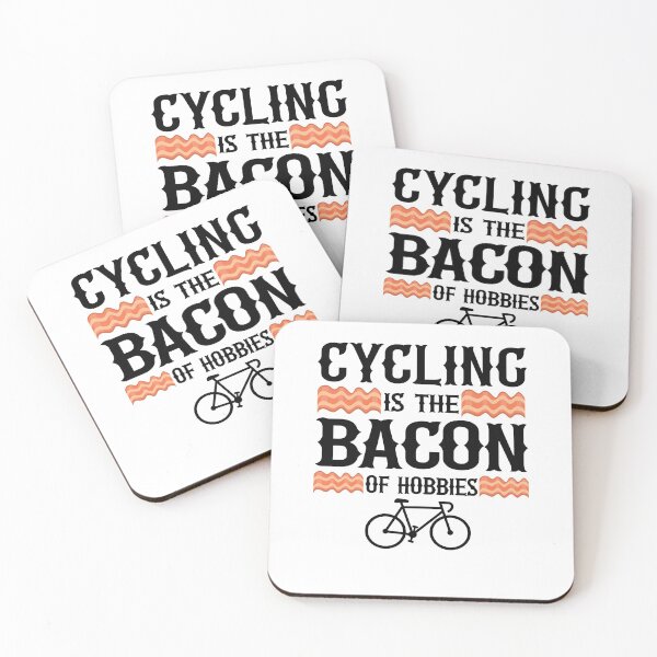 Item preview, Cycling Is The Bacon Of Hobbies Funny Cyclist Gift Biking Quote designed and sold by Stronzi.