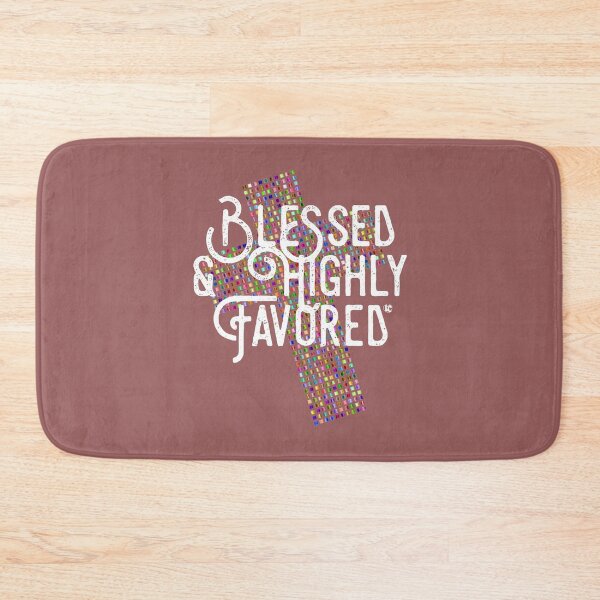 Item preview, Blessed & Highly Favored with Colorful Cross designed and sold by LifeCrush.