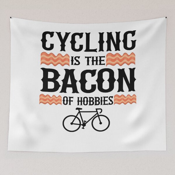 Item preview, Cycling Is The Bacon Of Hobbies Funny Cyclist Gift Biking Quote designed and sold by Stronzi.