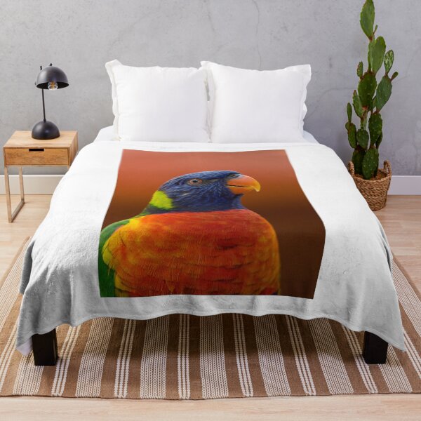 Item preview, Blue, orange and green parrot designed and sold by PET-SHIRTS.