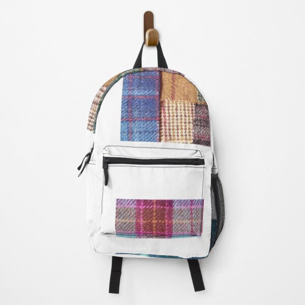 Item preview, Patchwork, combination of pieces of handwoven tartan, mixed media collage designed and sold by NessArtByEwa.