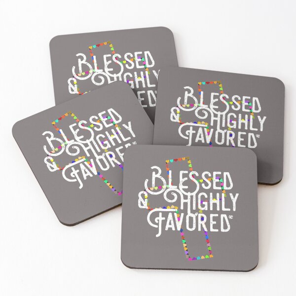 Item preview, Blessed and Highly Favored Colorful Cross Design designed and sold by LifeCrush.