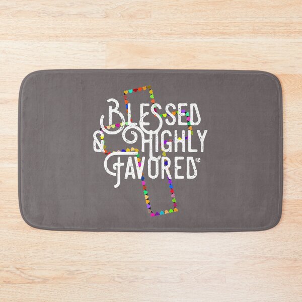 Item preview, Blessed and Highly Favored Colorful Cross Design designed and sold by LifeCrush.