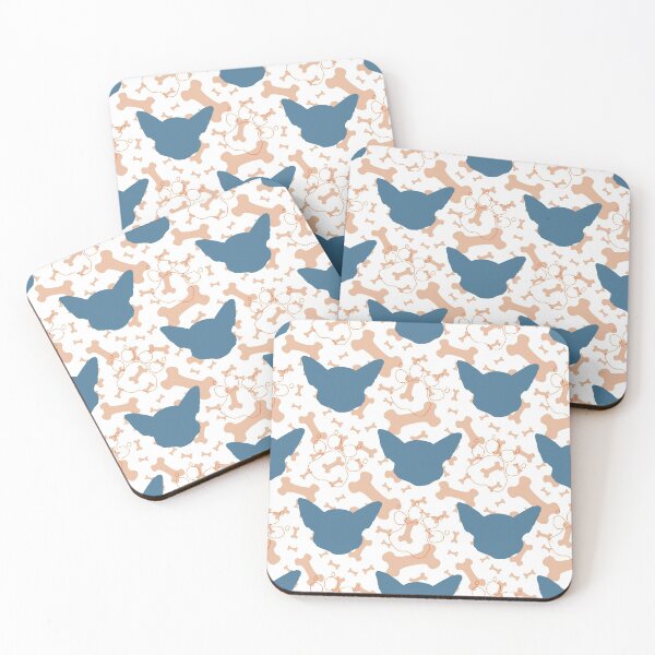 Item preview, Chihuahua patter (blue) designed and sold by CinziArt.