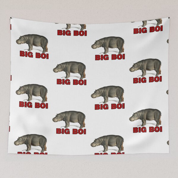 Item preview,  big boi hippo red text designed and sold by Captain-Jackson.