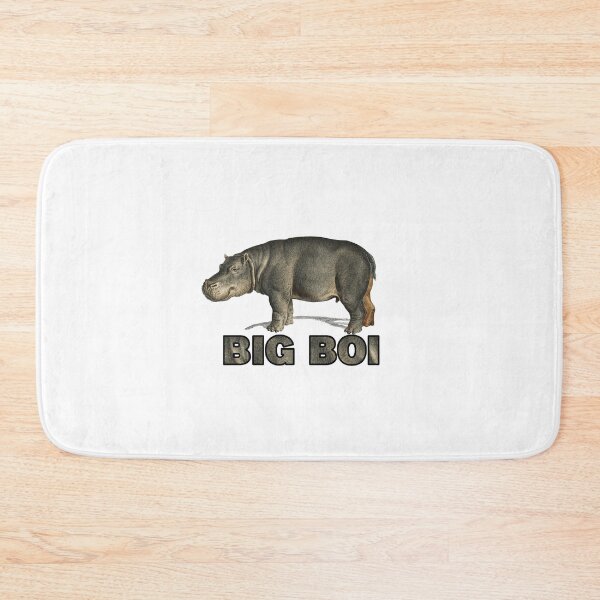 Item preview,  big boi hippo grey text designed and sold by Captain-Jackson.