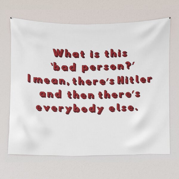 Item preview, 'bad person'- Russian Doll quote designed and sold by RebeccaART5.