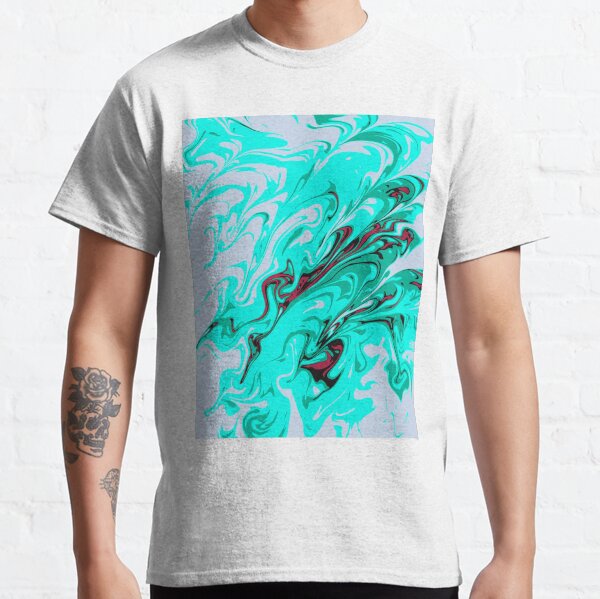 Bright Teal Waves Classic T-Shirt