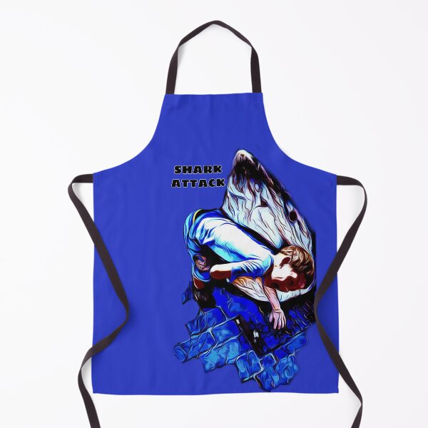 Item preview, funny cartoon shark attack designed and sold by Stephanie Akerman.