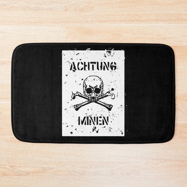 Item preview, Danger Mines Achtung Minen designed and sold by sirglennbo.