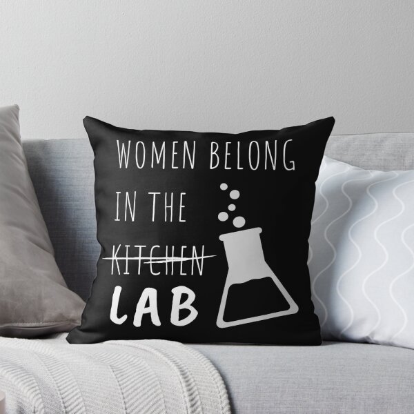 Item preview, Women Belong In The Lab Female Scientist Quote designed and sold by Sutra-Lotus-Co.