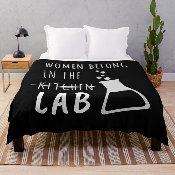 Item preview, Women Belong In The Lab Female Scientist Quote designed and sold by Sutra-Lotus-Co.