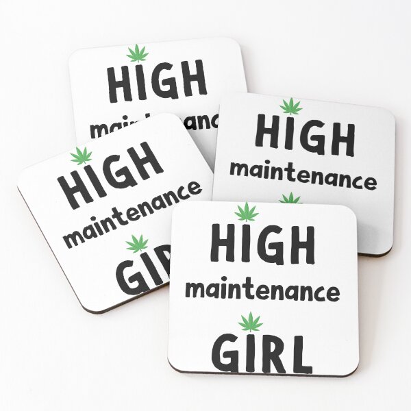 Item preview, High Maintenance Girl Marijuana Weed Cannabis White designed and sold by daguilon.