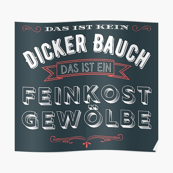Poster Dicker Mann Redbubble