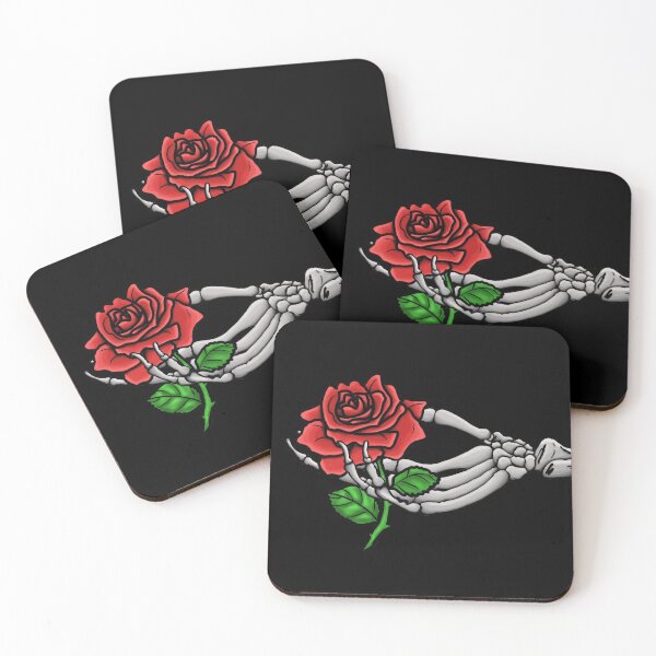 Item preview, Skeleton Hand Holding a Rose designed and sold by BlossomByAnna.